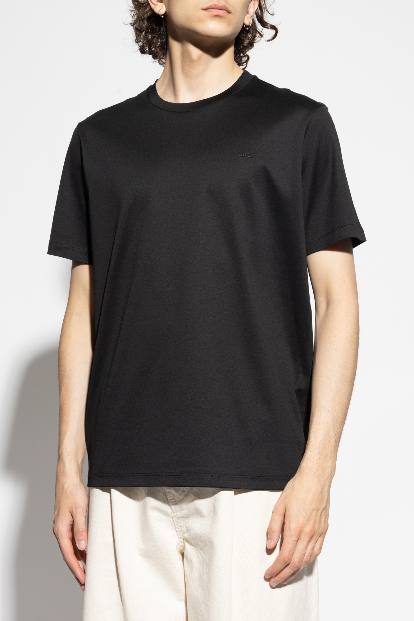 Black T-shirt with embroidered logo Paul & Shark - Vitkac AS
